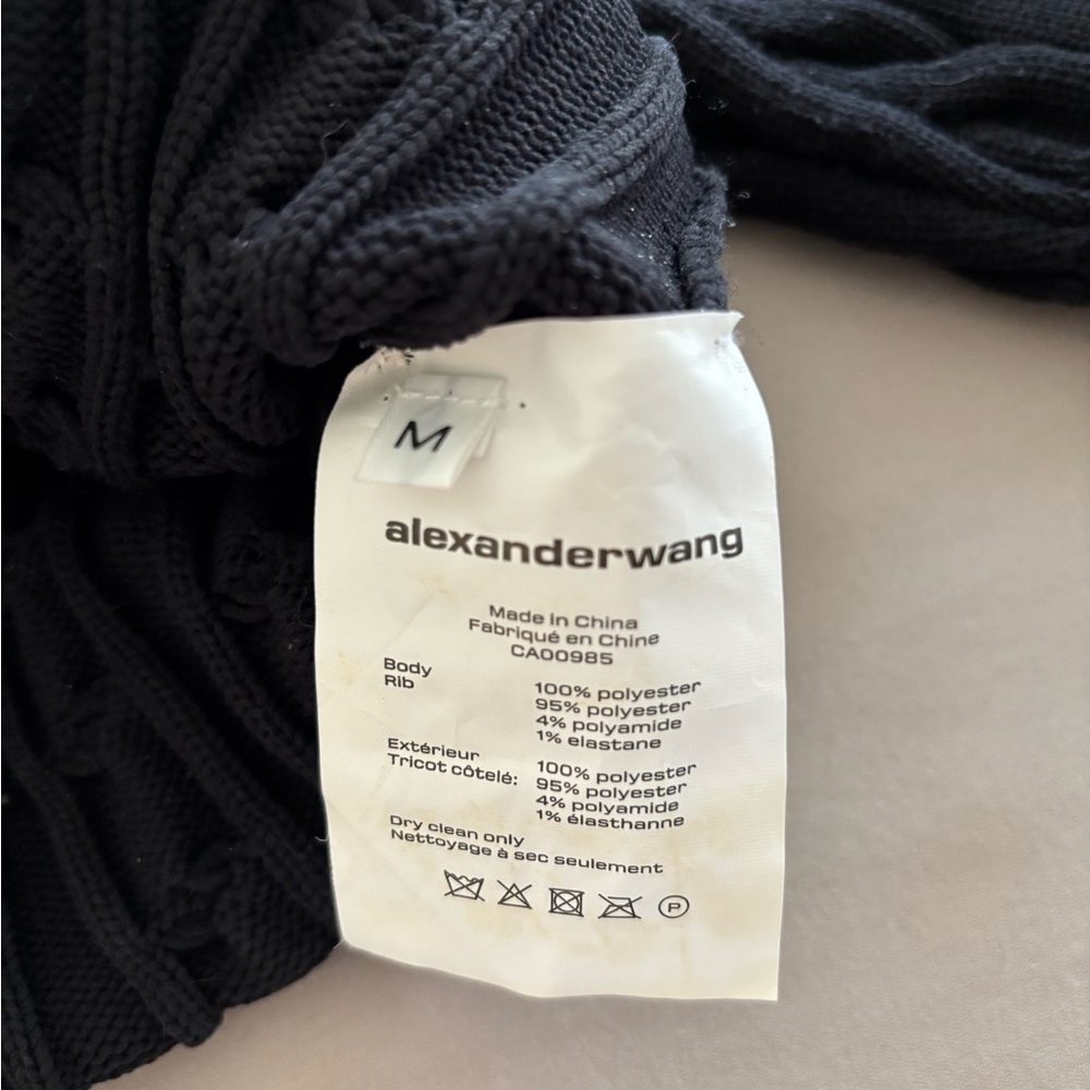 T by Alexander Wang knit crop top - Picture 3 of 3